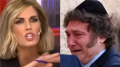 Viviana Canosa. Javier Milei. Viviana Canosa. Javier Milei.