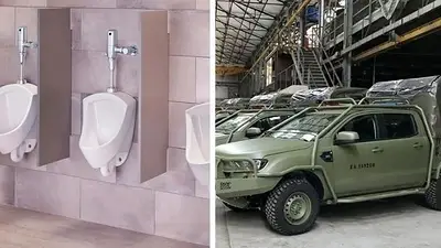 El trueque llegó al Ejército: cambian camionetas por mingitorios y bidets para "ahorrar" El trueque llegó al Ejército: cambian camionetas por mingitorios y bidets para "ahorrar"