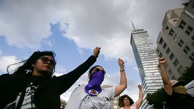 Activistas mexicanas advierten de contratiempos antes de la marcha por los derechos de la mujer Activistas mexicanas advierten de contratiempos antes de la marcha por los derechos de la mujer