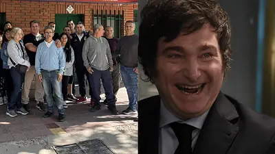 Trabajadores despedidos y Javier Milei Trabajadores despedidos y Javier Milei