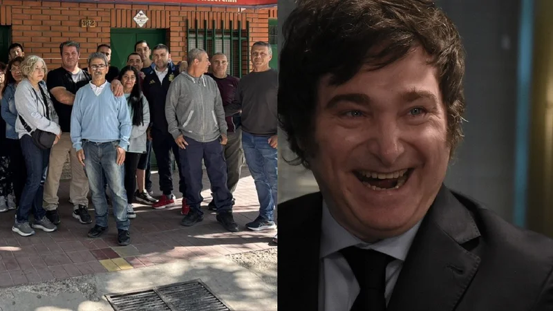 Trabajadores despedidos y Javier Milei