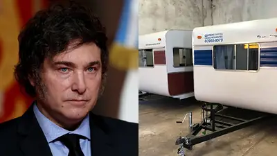 Javier Milei Casas Rodantes Tránsito Crisis Argentina Económica Javier Milei Casas Rodantes Tránsito Crisis Argentina Económica