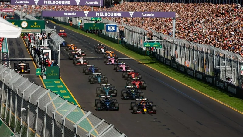Largada del GP de Australia de la F1.