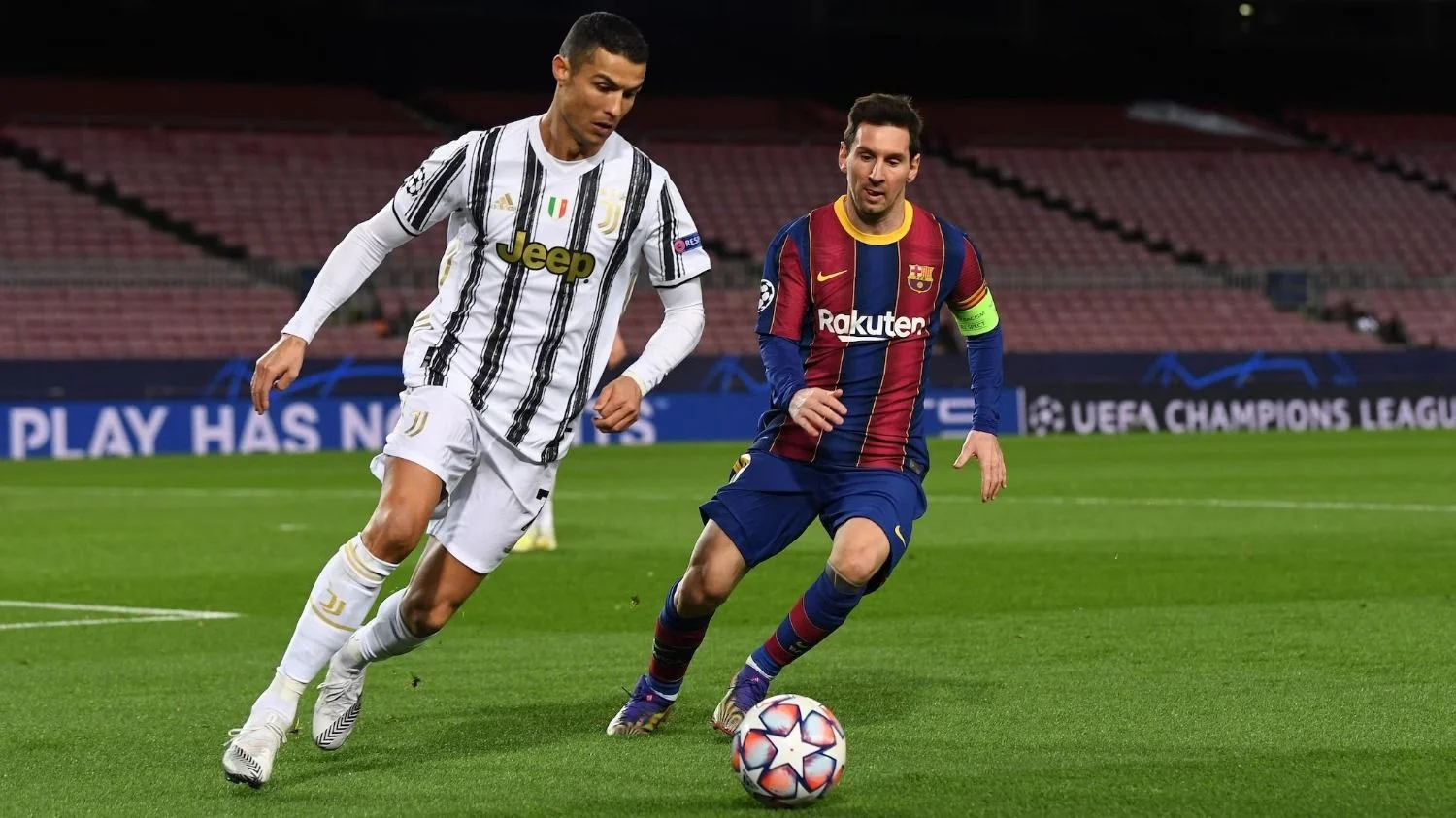Messi y Ronaldo, los históricos rivales del fútbol internacional.