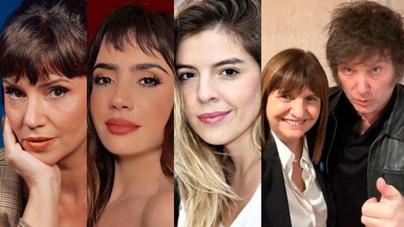 famosos contra milei