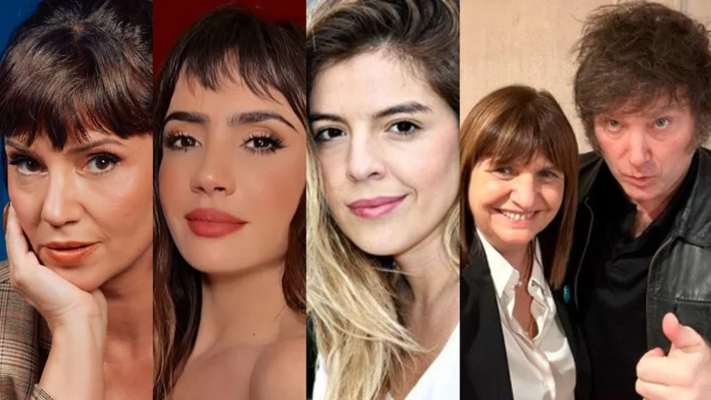 famosos contra milei