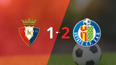 Getafe voltea el marcador y triunfa 2 a 1 ante Osasuna Getafe voltea el marcador y triunfa 2 a 1 ante Osasuna