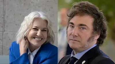 Mercedes Morán y Javier Milei Mercedes Morán y Javier Milei