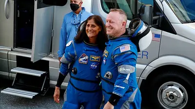 Astronautas Butch y Suni se preparan para regresar el martes a casa tras nueve meses de misión Astronautas Butch y Suni se preparan para regresar el martes a casa tras nueve meses de misión