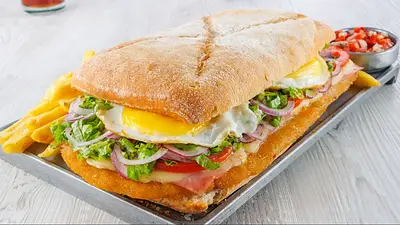 Sánguche de milanesa Sánguche de milanesa