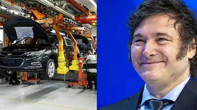 Automotriz y Javier Milei. Automotriz y Javier Milei.