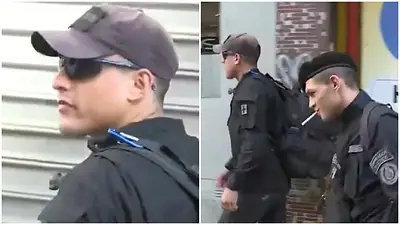 Volvió a aparecer el "policía disfrazado" que defendió a Fran Fijap Volvió a aparecer el "policía disfrazado" que defendió a Fran Fijap