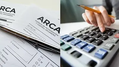 Logo de ARCA y calculadora Logo de ARCA y calculadora