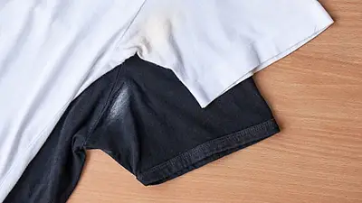 ropa, transpiración, manchas de ropa, desodorante ropa, transpiración, manchas de ropa, desodorante