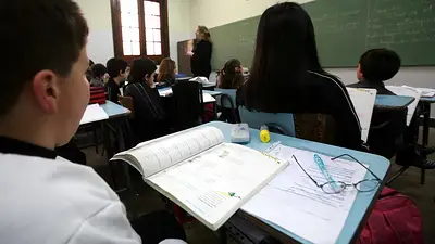 Clase de colegio privado. Clase de colegio privado.