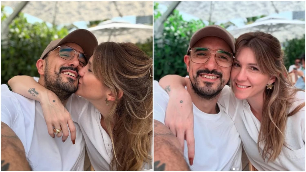Abel Pintos y su esposa