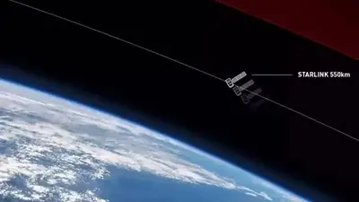 Satélites de Starlink. Satélites de Starlink.