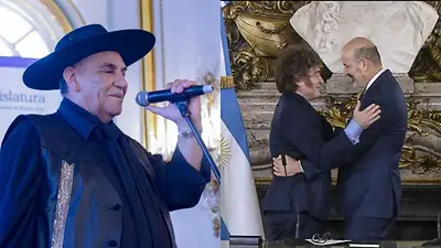 El Chaqueño Palavecino; Javier Milei y Federico Sturzenegger El Chaqueño Palavecino; Javier Milei y Federico Sturzenegger