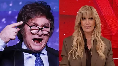 Viviana Canosa. Javier Milei. Viviana Canosa. Javier Milei.