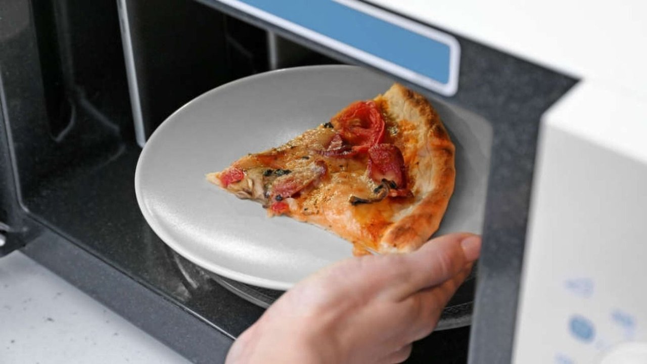 pizza, comida, omelet, microondas, alimentos,
