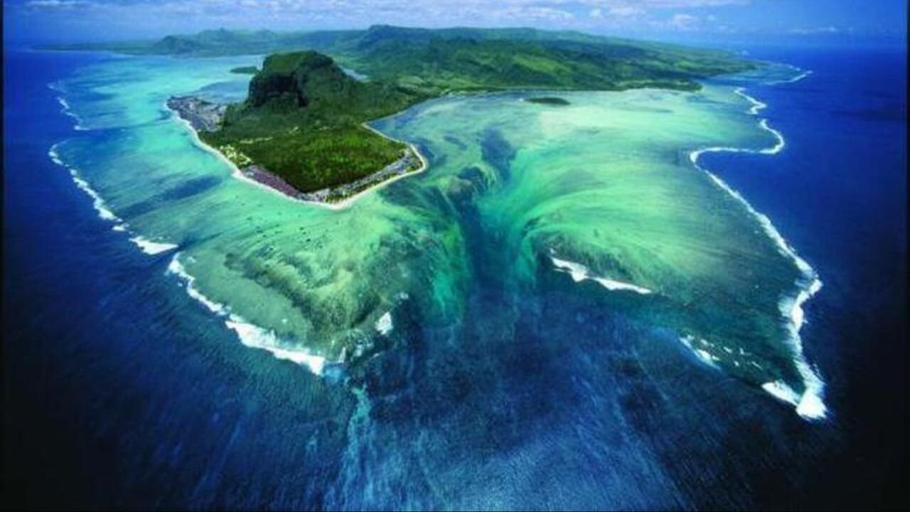 Cascada en la Isla Mauricio