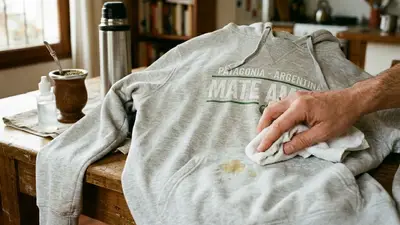 mancha de mate en la ropa. mancha de mate en la ropa.