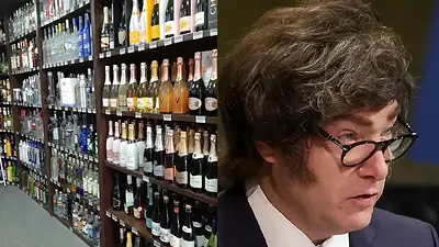 Bebidas y Javier Milei Bebidas y Javier Milei
