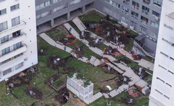Máxima alerta por "potencial riesgo de derrumbe" en el complejo de Parque Patricios  | Derrumbe