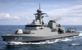 Así es la fragata ARA Azopardo modelo 2026, según la IA | Inteligencia artificial