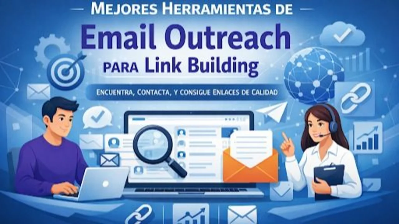 ilustración sobre herramientas de email outreach para campañas de link building