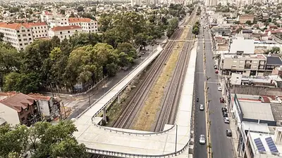 Nuevo puente sobre el Tren Sarmiento: menos demoras y mayor seguridad vial Nuevo puente sobre el Tren Sarmiento: menos demoras y mayor seguridad vial