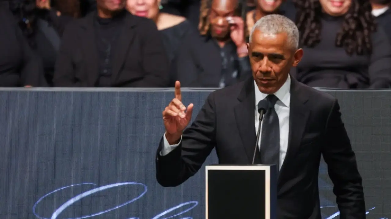 EEUU se enfrenta a ataques contra la democracia, afirma Obama en el funeral de Jesse Jackson