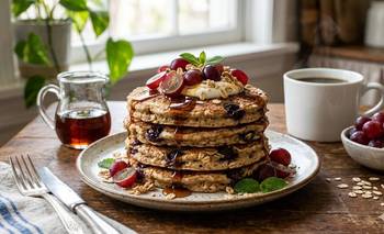 Receta de pancakes de uva y avena: nutritivos y deliciosos | Recetas de cocina