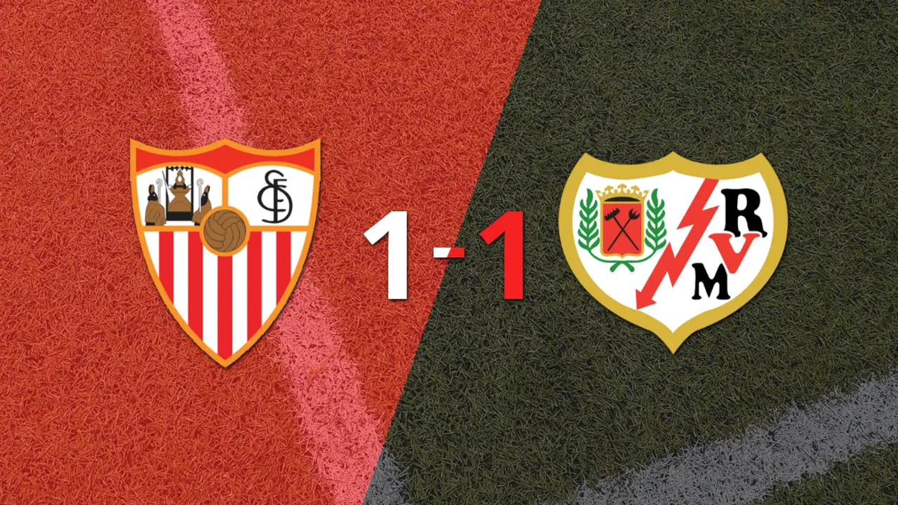 Sevilla no pudo en casa ante Rayo Vallecano y empataron 1-1