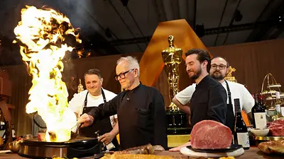 Caviar y comida reconfortante en el menú para los famosos en los Oscar Caviar y comida reconfortante en el menú para los famosos en los Oscar