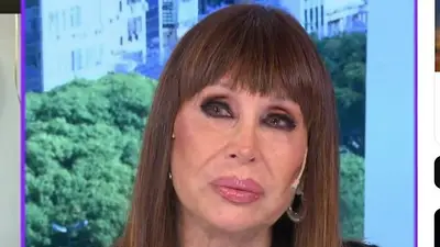 La emoción de Moria Casán en su programa. La emoción de Moria Casán en su programa.