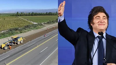 Obra vial Javier Milei Obra vial Javier Milei