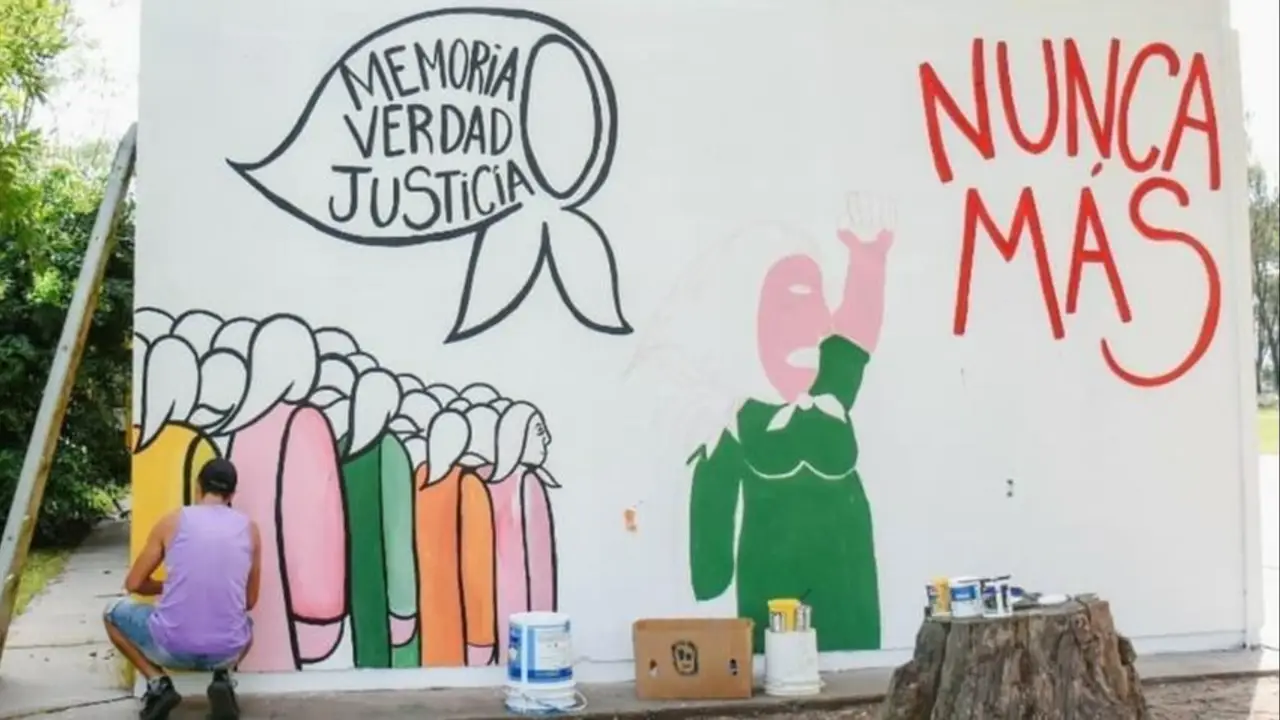 Mural en Carlos Tejedor.