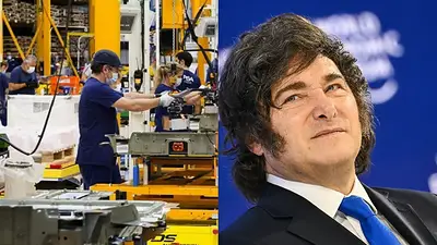Fábrica y Javier Milei Fábrica y Javier Milei