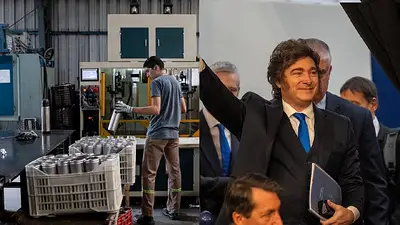 Fábrica y Javier Milei Fábrica y Javier Milei