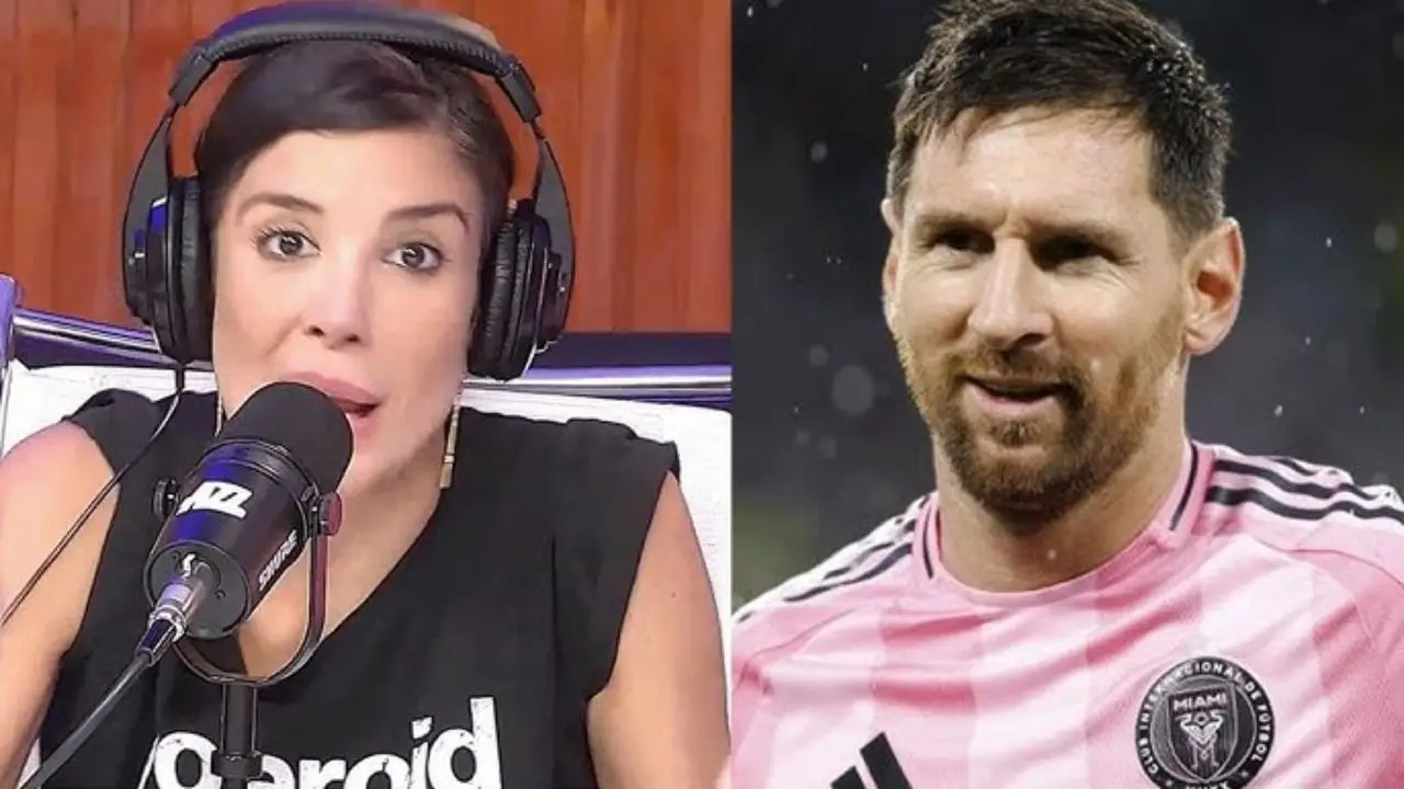 Andrea Rincon y Lionel Messi