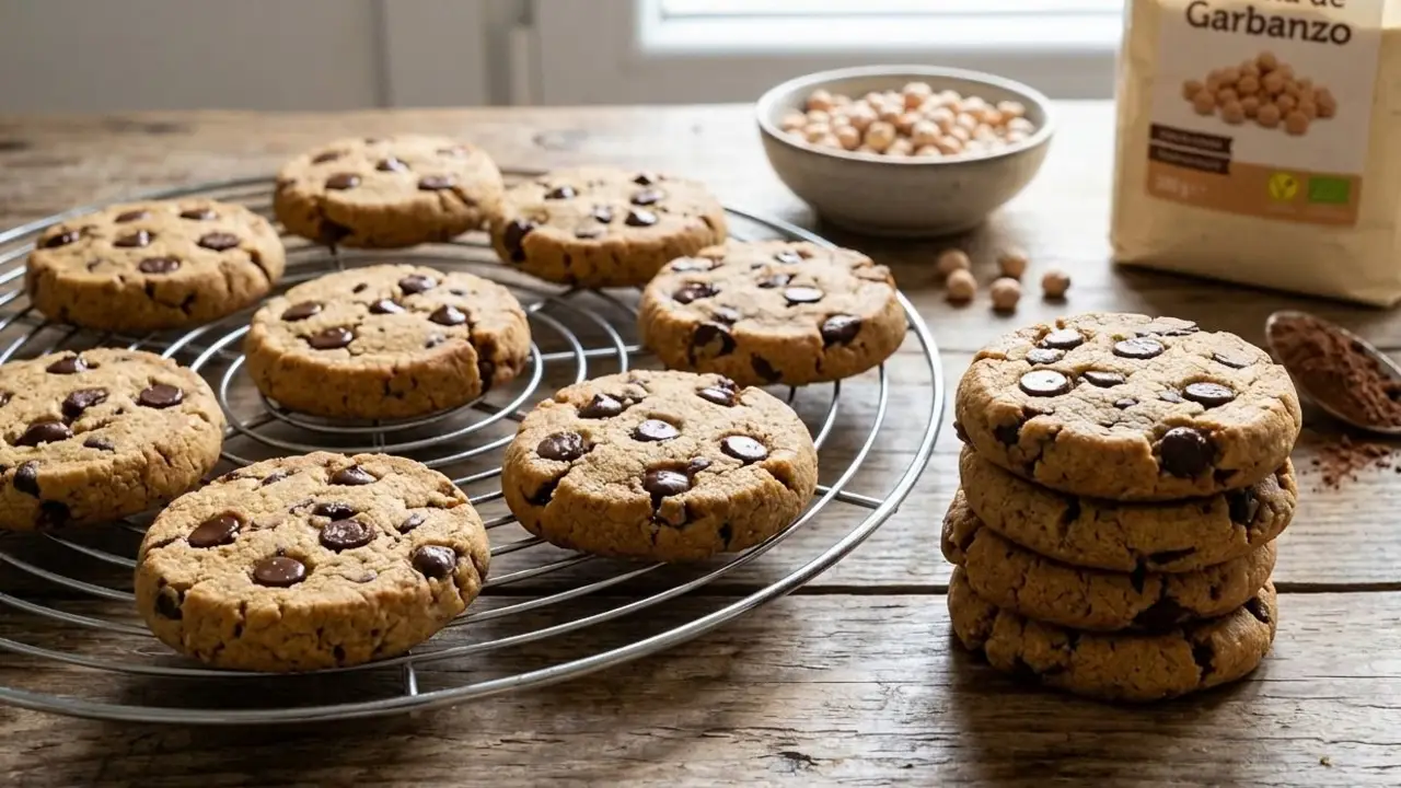 Cómo es la receta de las cookies saludables de garbanzos. 
