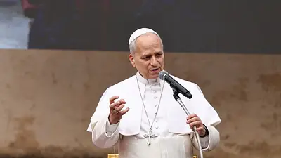 El papa León XIV pide mostrar el sufrimiento de la guerra, en lugar de amplificar la "propaganda" El papa León XIV pide mostrar el sufrimiento de la guerra, en lugar de amplificar la "propaganda"