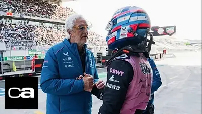 Flavio Briatore y Franco Colapinto. Flavio Briatore y Franco Colapinto.