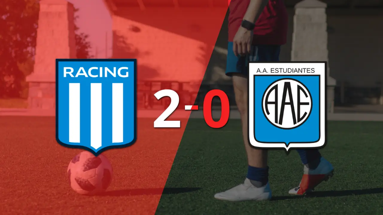 Con dos goles de Adrián Martínez, Racing Club venció 2-0 a Estudiantes (RC)