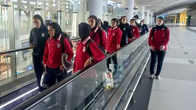 Selección femenina de fútbol de Irán llega a Turquía en su viaje de regreso a casa Selección femenina de fútbol de Irán llega a Turquía en su viaje de regreso a casa
