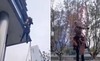 Tras el temporal, rescataron a un hombre que limpiaba vidrios en Puerto Madero | Sociedad