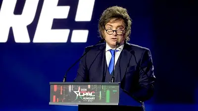 Hungría, Argentina, Javier Milei, Viktor Orbán. Hungría, Argentina, Javier Milei, Viktor Orbán.