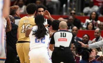 Piñas en un partido de NBA: cuatro jugadores expulsados en Thunder vs. Wizards | Nba