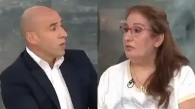 La sacó del aire: el cruce de Trebucq con una entrevistada. La sacó del aire: el cruce de Trebucq con una entrevistada.